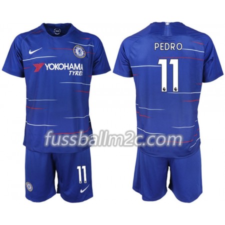 Fußballtrikots Chelsea PEDRO 11 Kinder Heim Trikotsatz 2018-2019